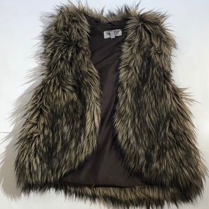 Ecoté Brown Fur Vest
